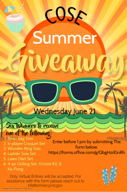 Summer giveaway flyer